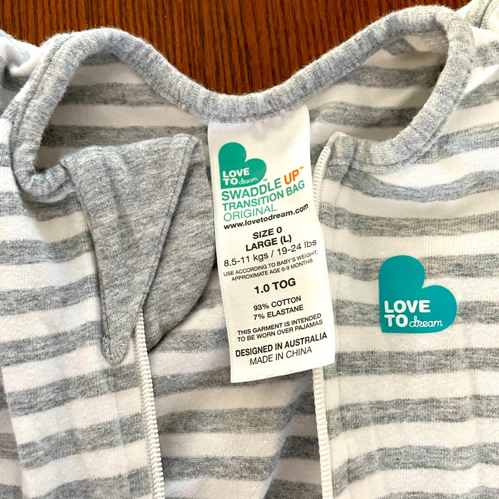 Love to dream swaddle up transition sleep sack